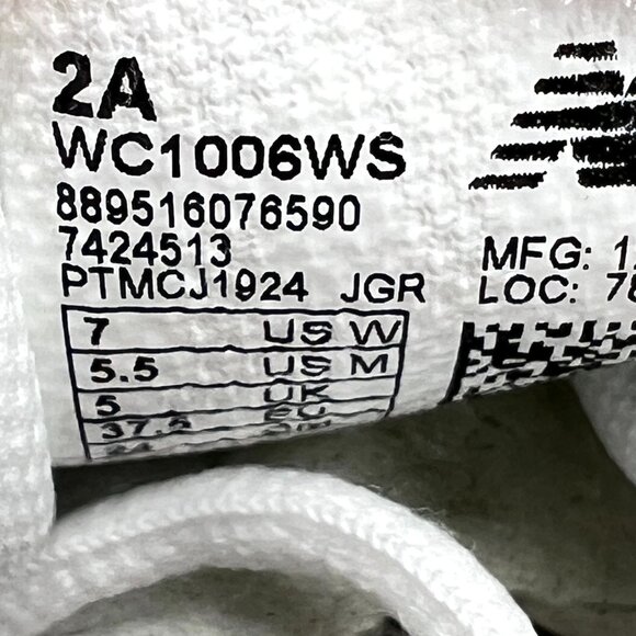 7 2A NARROW WIDTH New Balance Womens 1006 White Silver Tennis Sneakers Shoes - Picture 12 of 12